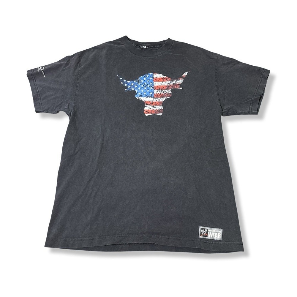 The Rock Shirt Size L Adult Dwayne Johnson USA WWE Pro Wrestling T-shirt Black